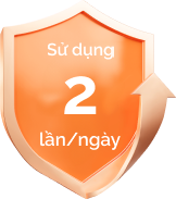 Sử dụng 2 lần/ngày